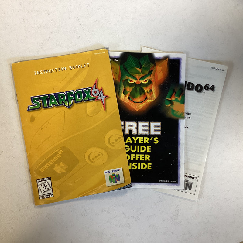 STAR FOX 64 (BOX & MANUAL ONLY) (NINTENDO 64) (USED)