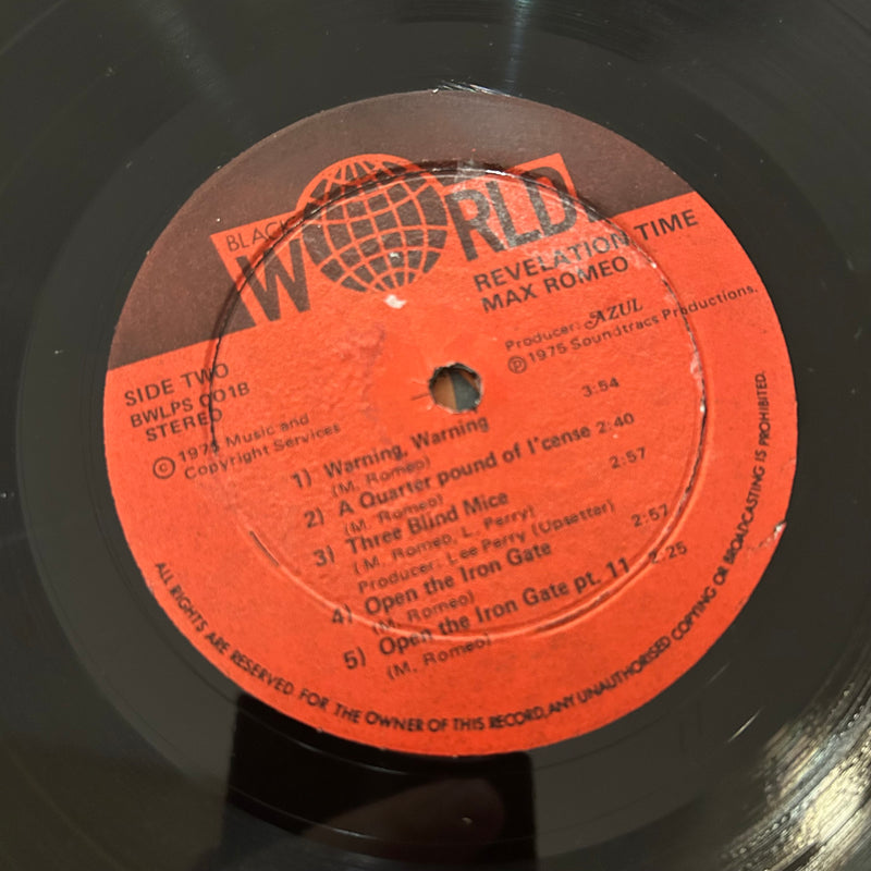 ROMEO, MAX = REVELATION TIME (JAMAICA 1975) (USED)