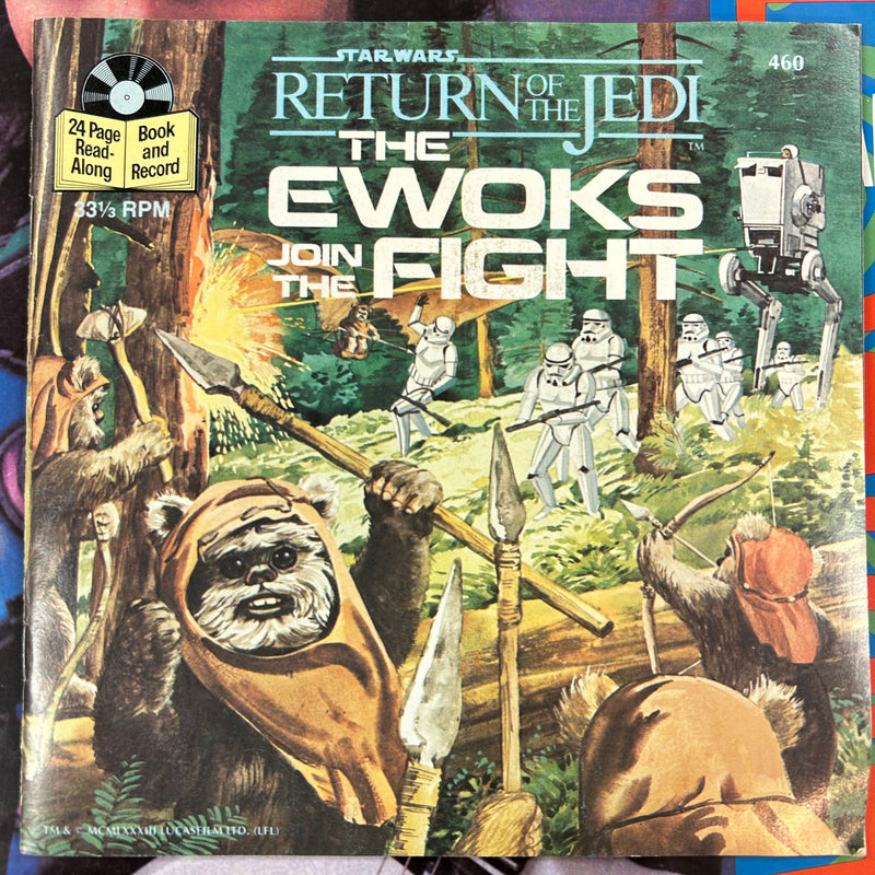 STAR WARS = RETURN OF THE JEDI: EWOKS JOIN THE FIGHT (7 IN./STORYBOOK) (CDN 1983) (USED)