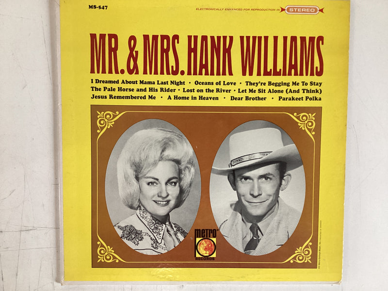 WILLIAMS, HANK = MR. & MRS. (USA 1966) (USED)