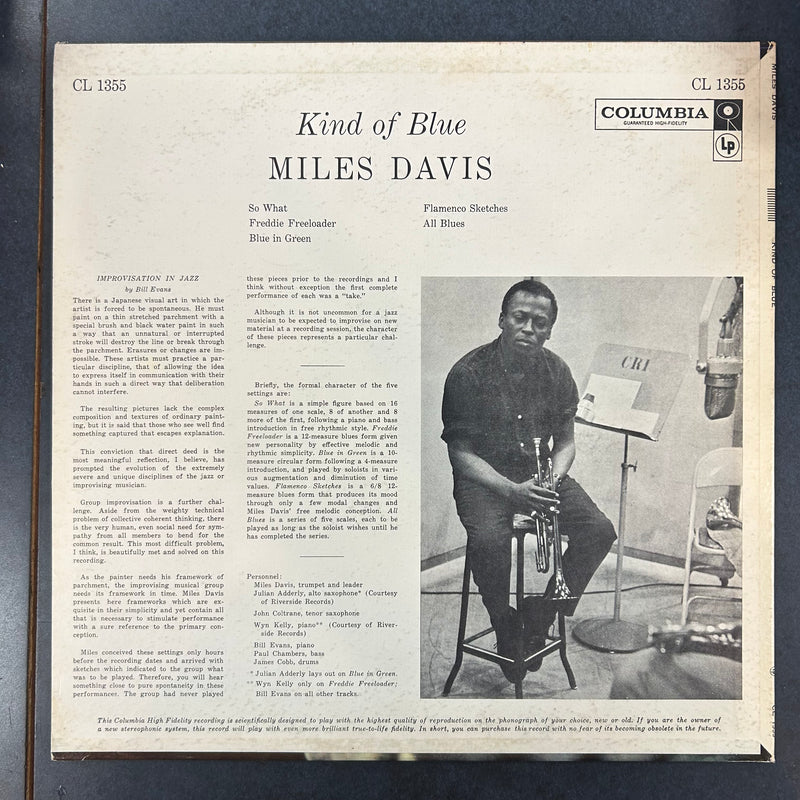 DAVIS, MILES = KIND OF BLUE (MONO) (CDN 1959) (USED)