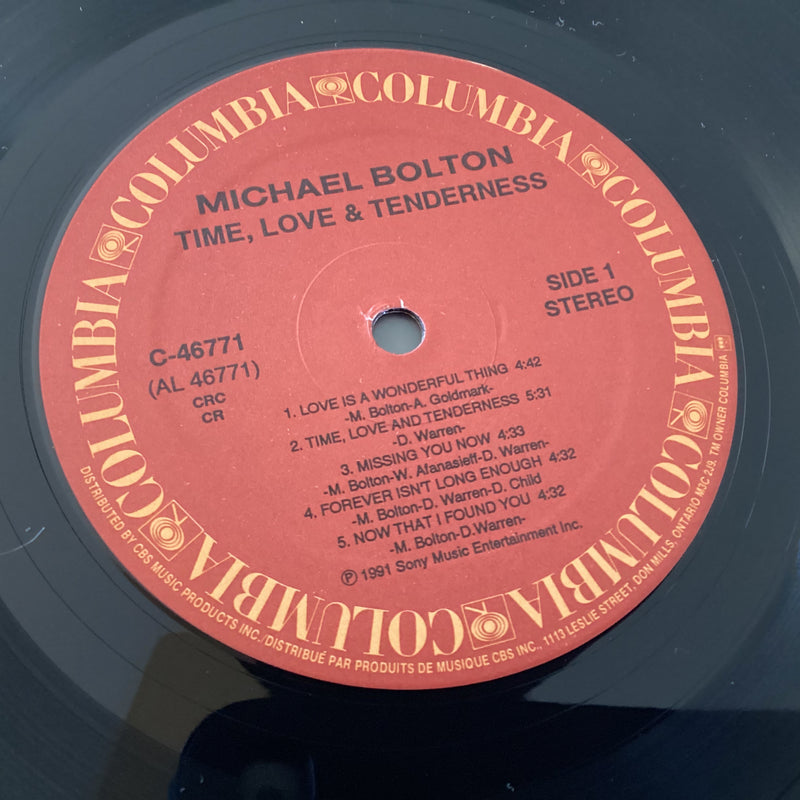 BOLTON, MICHAEL = TIME, LOVE & TENDERNESS (CDN 1991) (USED)