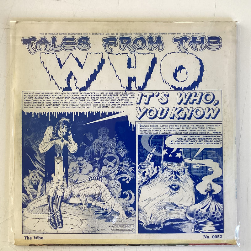 WHO = TALES FROM THE WHO (USED)