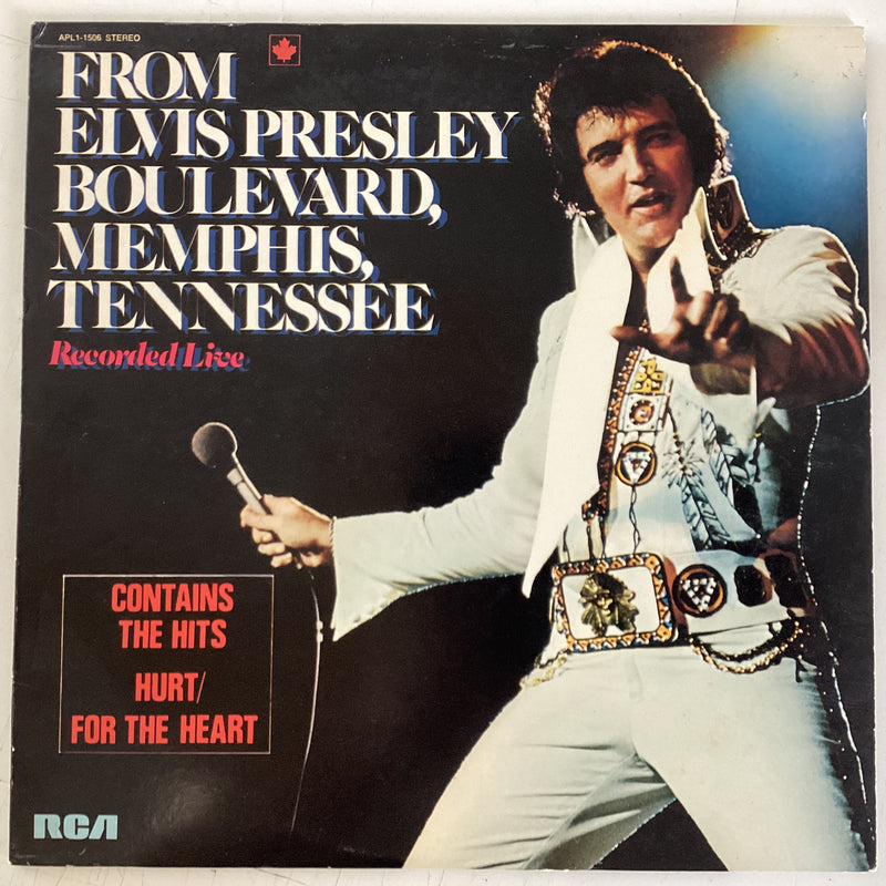 PRESLEY, ELVIS = FROM ELVIS PRESLEY BOULEVARD, MEMPHIS, TENNESSEE (CDN 1976) (USED)