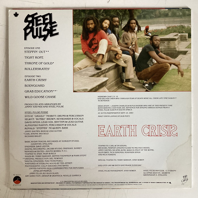 STEEL PULSE = EARTH CRISIS (CDN 1984) (USED)