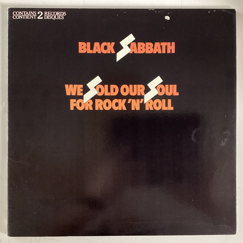 BLACK SABBATH = WE SOLD OUR SOULD FOR ROCK ‘N’ ROLL (CDN 70S REISSUE) (USED)