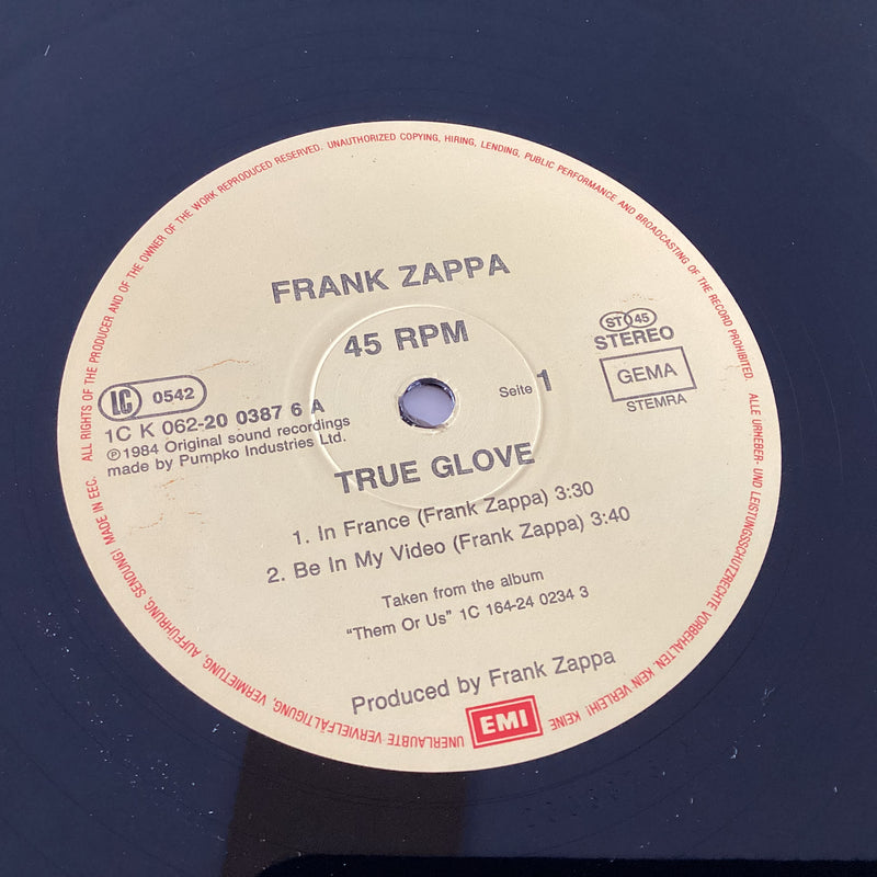 ZAPPA, FRANK = TRUE GLOVE (12 IN./GERMANY 1984) (USED)