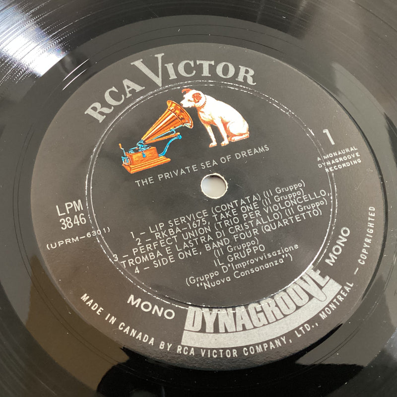 IL GRUPPO = PRIVATE SEA OF DREAMS (MONO) (CDN 1967) (USED)