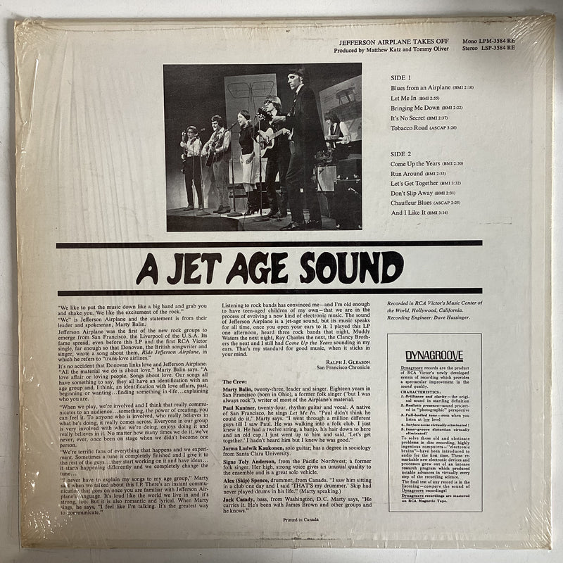 JEFFERSON AIRPLANE = TAKES OFF (STEREO / CDN 1966) (USED)