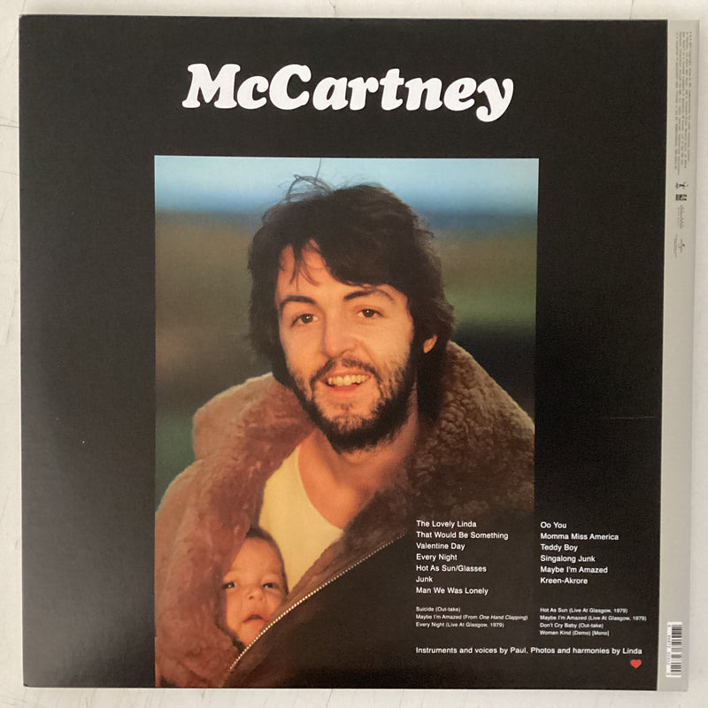 MCCARTNEY, PAUL = MCCARTNEY (2LP ARCHIVE COLLECTION) (US 2011 REISSUE) (USED)