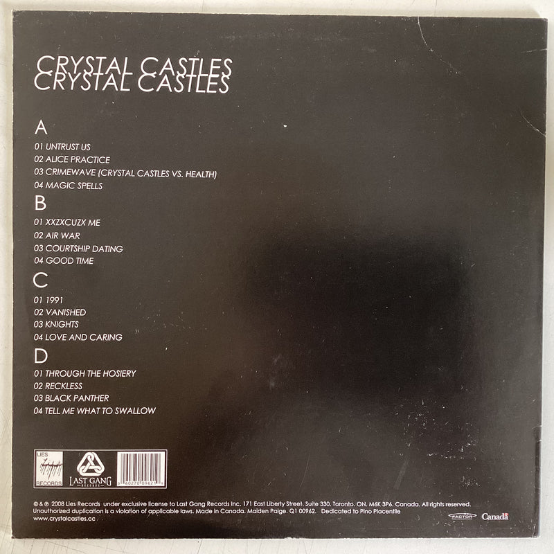 CRYSTAL CASTLES = CRYSTAL CASTLES (US 2008) (USED)