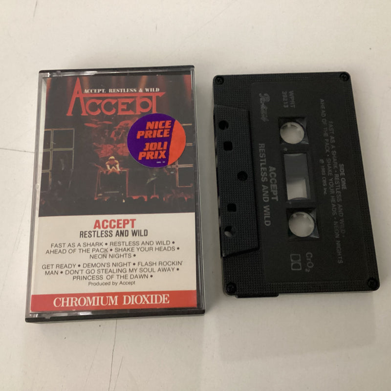 ACCEPT = RESTLESS AND WILD (CDN 1983) (CASSETTE) (USED)