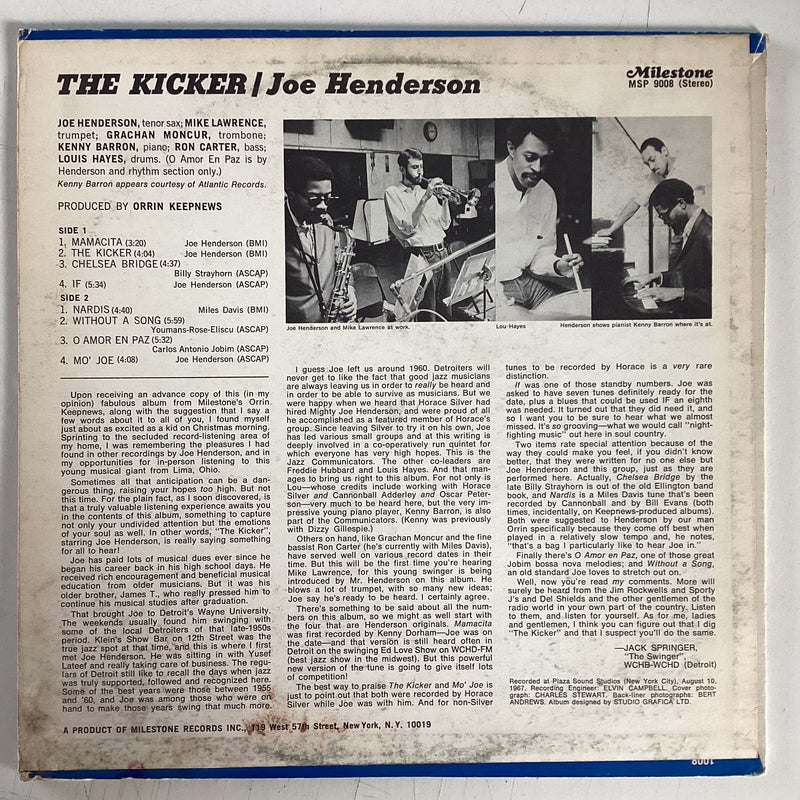 HENDERSON, JOE SEXTET = KICKER (US 1968) (USED)